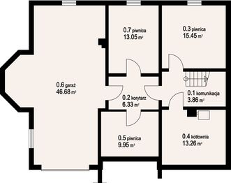 Piwnica projektu - Zagórze 9