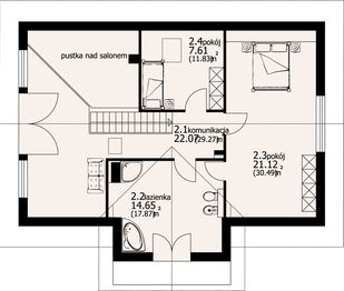 Poddasze projektu - Koralowo dw