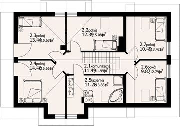 Poddasze projektu - Koźmice