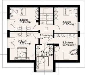 Poddasze projektu - Żarnowiec 3 plus