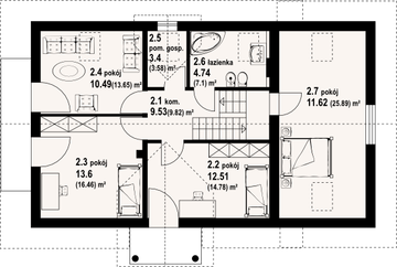 Poddasze projektu - Biskupice 3
