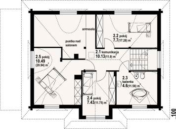 Poddasze projektu - Chmielniki małe dw