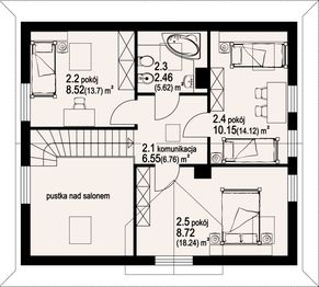 Poddasze projektu - Orzechów dw