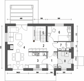 Parter projektu - Eco 5 bez garażu [B]