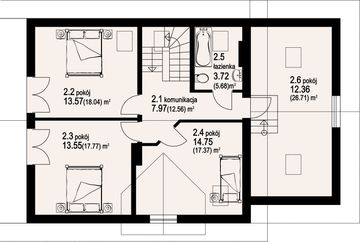 Poddasze projektu - Osiek 5 plus