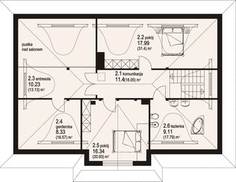 Poddasze projektu - Chmielniki ds19
