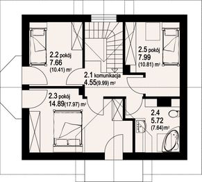 Poddasze projektu - Gilowo a