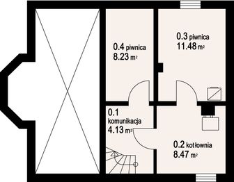 Piwnica projektu - Gilowo a
