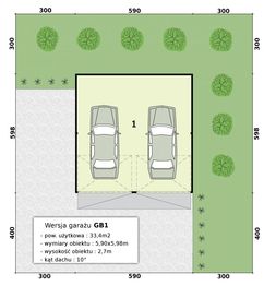 Parter projektu - GB1 projekt budynek gospodarczy