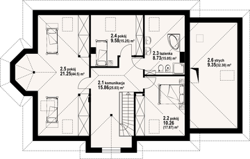 Poddasze projektu - Zadębie średnie 12