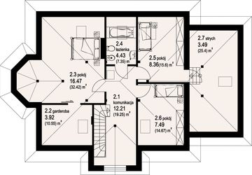 Poddasze projektu - Zadębie małe 19