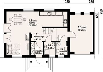 Parter projektu - Mirów 8 bliźniak