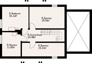 Piwnica projektu - Jaworowo 9k