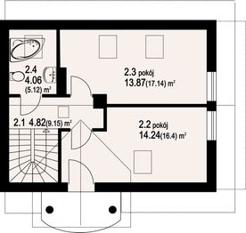 Poddasze projektu - Grybów mały bliźniak