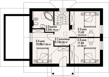 Poddasze projektu - Dziekanowice