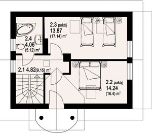 Poddasze projektu - Grybów mały