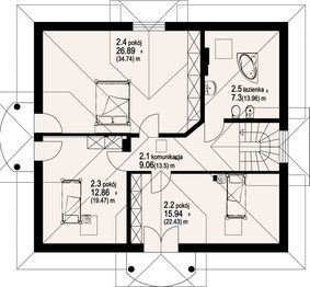 Poddasze projektu - Borków 5