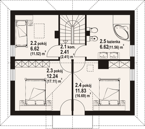 Poddasze projektu - Jaworzynka dw