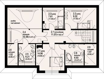 Poddasze projektu - Chmielniki średnie