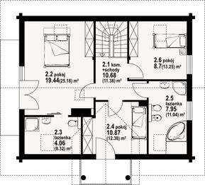 Poddasze projektu - Jaworki 9 dw