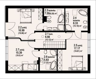 Poddasze projektu - Cieszyn 31 plus