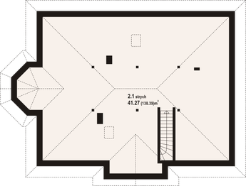 Poddasze projektu - Zadębie plus