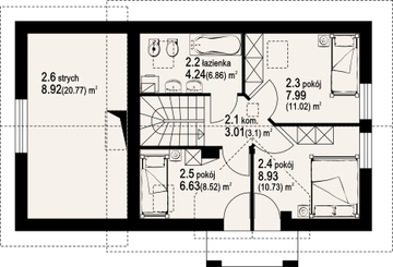 Poddasze projektu - Gródek 7