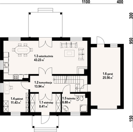 Parter projektu - Jaworowo 17 kw
