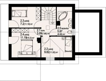 Poddasze projektu - Osiek 8g