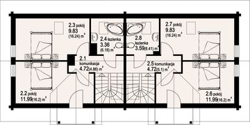 Poddasze projektu - Grybów a+b dw