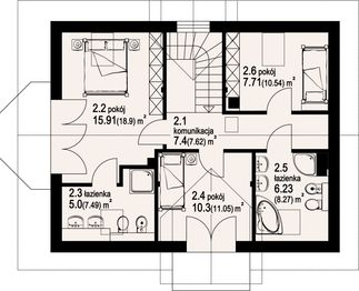 Poddasze projektu - Gilowo 9a