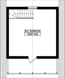 Poddasze projektu - G233 - Budynek gospodarczy
