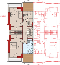 Poddasze projektu - Błażej G2 (bliźniak)