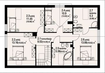 Poddasze projektu - Korfantów dws