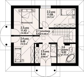 Poddasze projektu - Borków mały 19