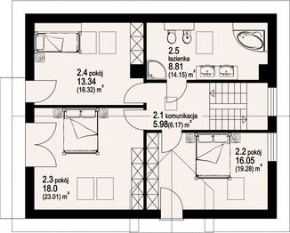 Poddasze projektu - Biskupice 13