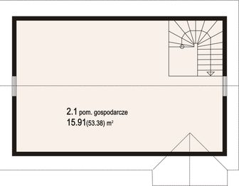 Poddasze projektu - Garaż gd 2 (03l)