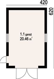 Parter projektu - Garaż g 1 (01)