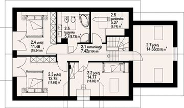 Poddasze projektu - Osiek 10g