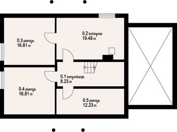 Piwnica projektu - Jaworowo 7k