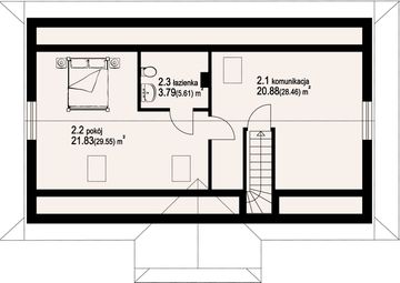 Poddasze projektu - Wójcin