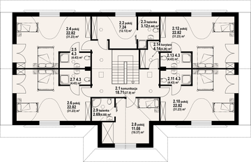 Poddasze projektu - Chmielniki m14