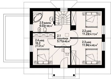 Poddasze projektu - Dziekanów 3