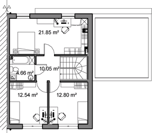 Piętro 1 projektu - Racjonalny B