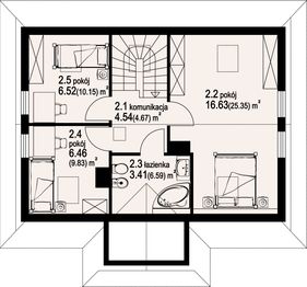 Poddasze projektu - Zawoja dws1l