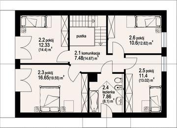 Poddasze projektu - Barlinek 35