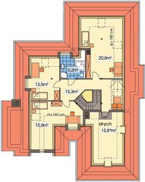 Poddasze projektu - Lawenda wersja B paliwo stałe