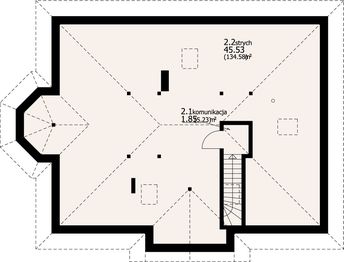 Poddasze projektu - Zadębie 19