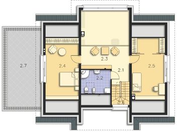 Poddasze projektu - Tampa III DCP317b