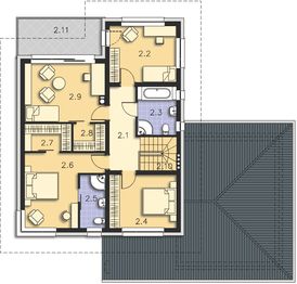 Piętro 1 projektu - Melbourne DCP266